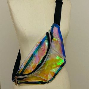 Clear holographic fanny pack